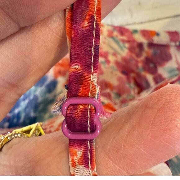 VTG American Eagle Y2k small women pink floral cami babydoll cottage coquette - Picture 5 of 6